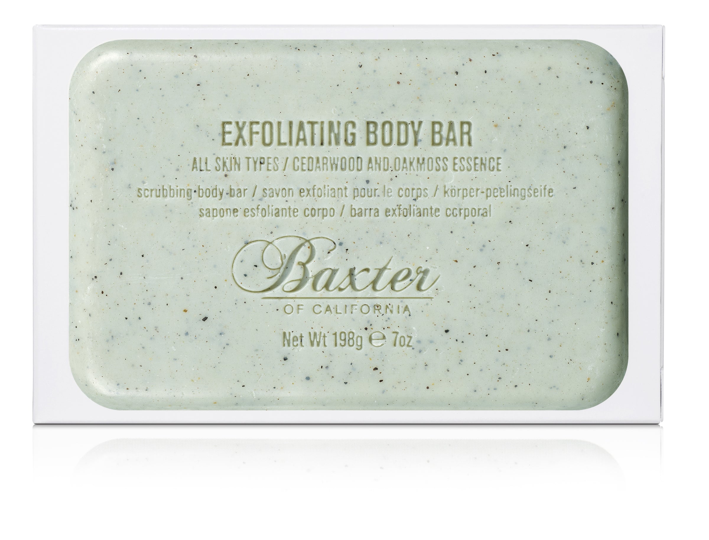 Baxter Of California Exfoliating Body Bar Cedarwood & Oakmoss 198 G