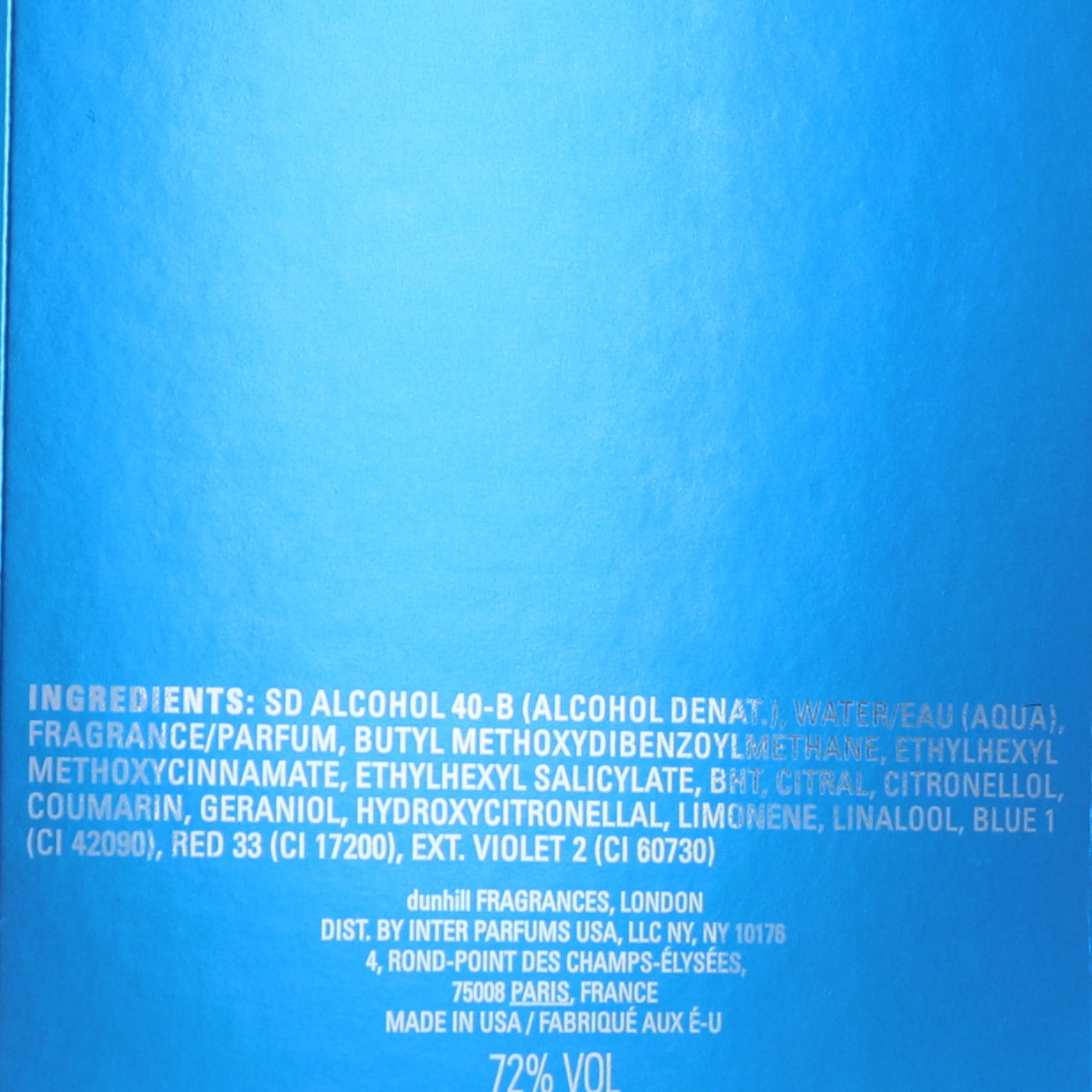 Dunhill Desire Blue Edt 100 Ml
