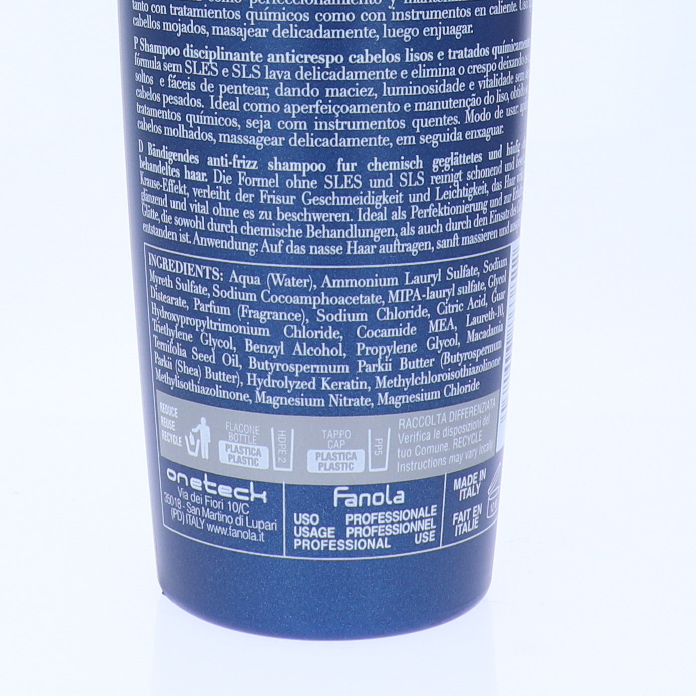 Fanola Keraterm Hair Ritual Anti Frizz Shampoo 300 Ml