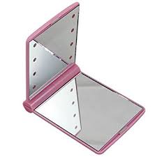 Flo Led Compact Mirror Pink