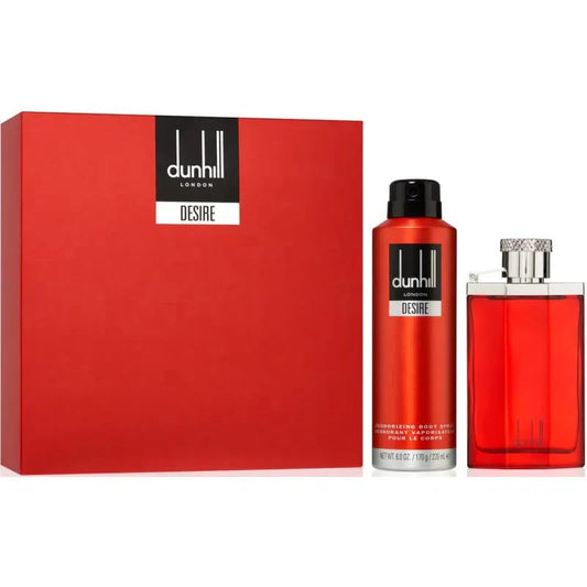 Dunhill Desire Red 2 Pc Set Edt 100 Ml + 180 Ml Deo Body Spray