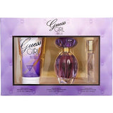 GUESS GIRL BELLE 3PC SET - EDT 100ML + BODY LOTION 200ML + EDP 15ML TRAVEL SPRAY